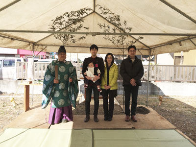 地鎮祭　晴れて良かった