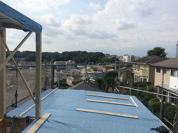 ブルーシート屋根